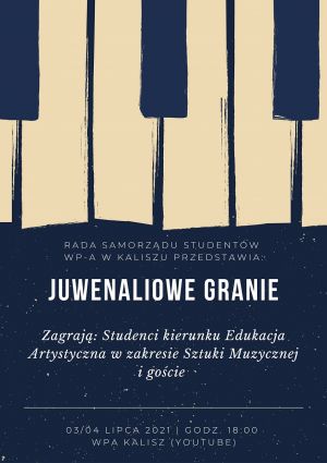 „Juwenaliowe granie” – koncert online studentów WP-A