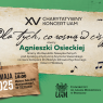 Grafika promocyjna koncertu. W tle nuty.