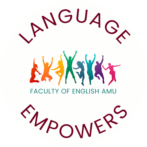 Logotyp Language Empowers Faculty of English AMU
