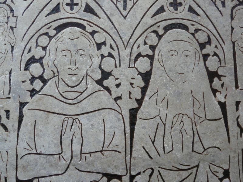 Średniowieczna płyta nagrobna małżeństwa Rabenstorpów