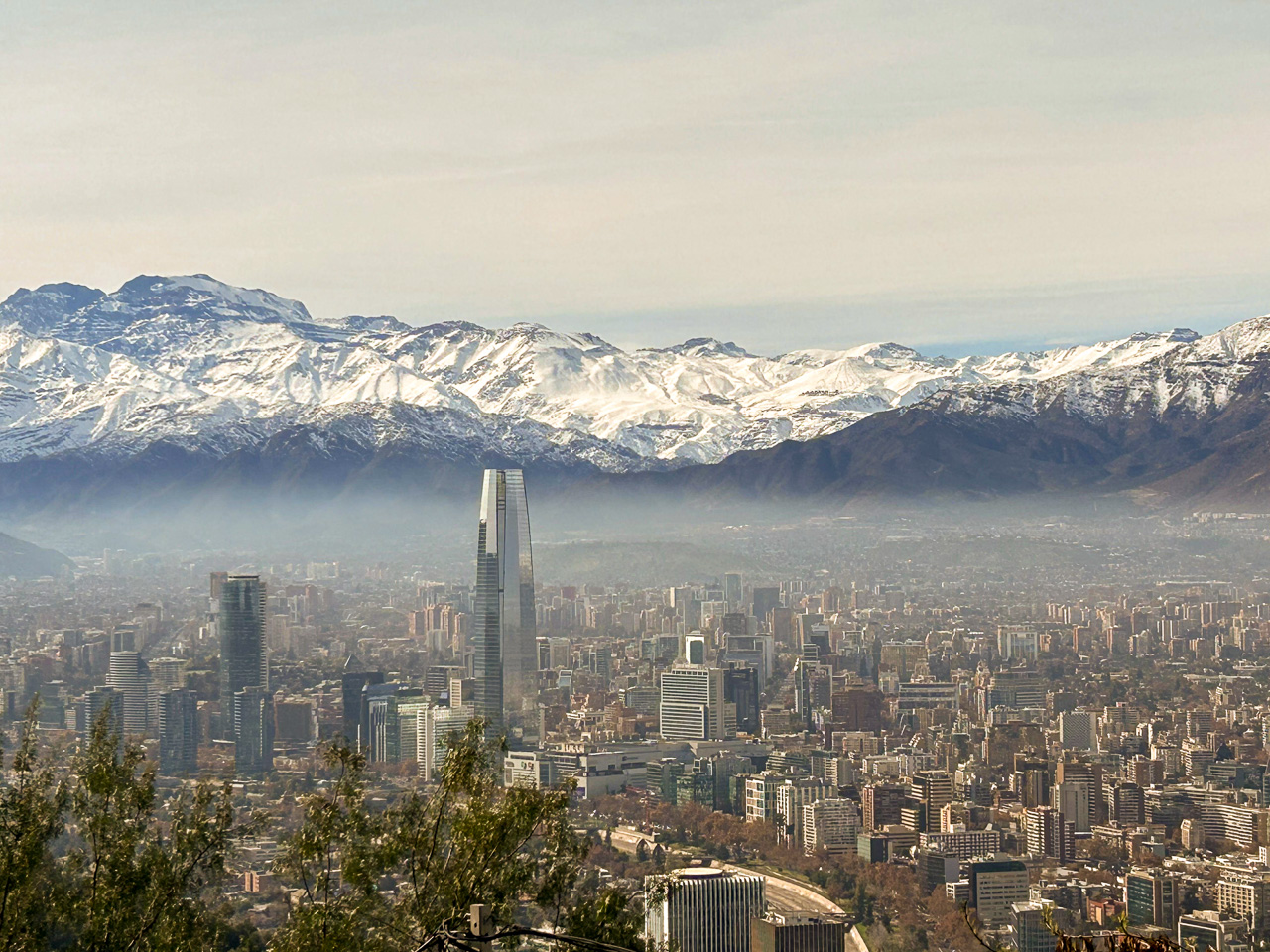 Santiago by day: view from San Cristóbal Hill (winter 2025)