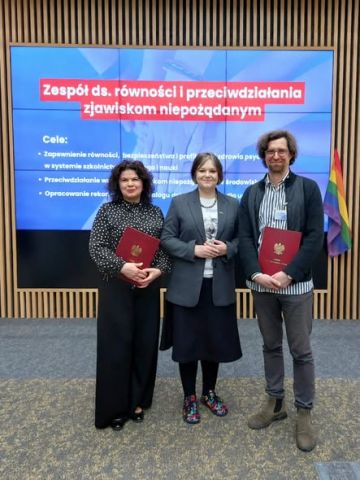 Photo of scientists appointed to the ministerial team for equality