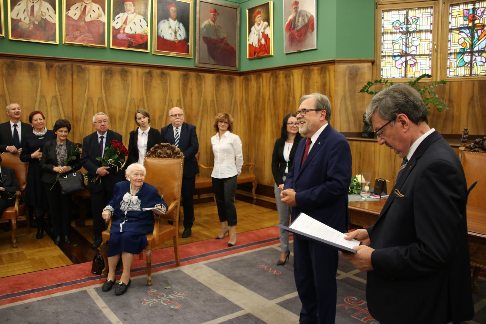 Uroczyste wręczenie medalu Homini Vere Academico prof. Krystynie Daszkiewicz