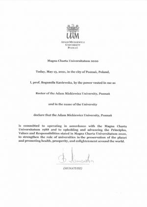 Magna Charta Universitatum 2020 