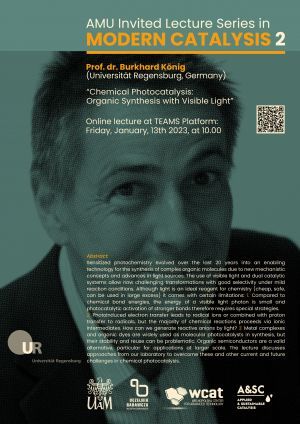 AMU Invited Lecture Series in MODERN CATALYSIS 2- Prof. Dr Burkhard Koenig
