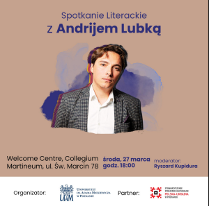 Literary meeting with Andrij Lubka