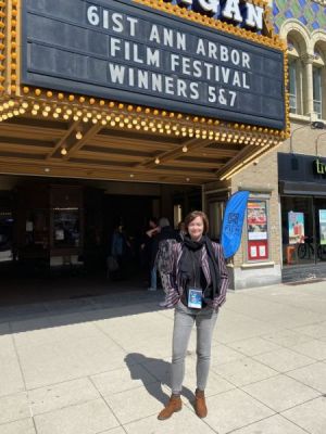Dr Kornelia Boczkowska from the Faculty of English at the 61st Ann Arbor Film Festival