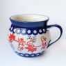 Bolesław mugs featuring a red grapevine 