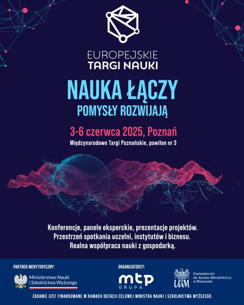 Plakat Europejskich Targów Nauki