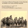A promotional poster to a lecture by dr Cecilia Del Zavo on Archeological and historical photography framing materiality and mobility on the nothern silk road (Mongolia). The even will be hel on 4 June at 11 a.m. at the Faculty of Archeology.