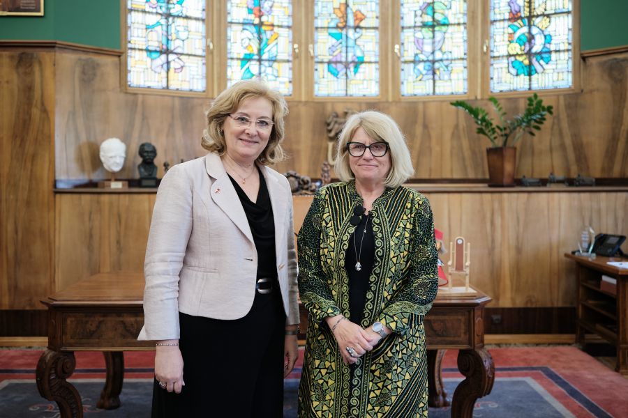 Ambassador of the Republic of Albaania to Poland visit to AMU