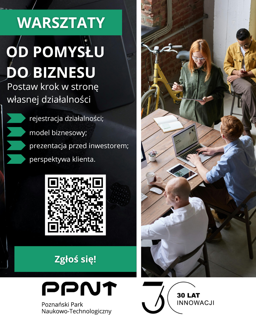 Grafika z informacjami o warsztatach