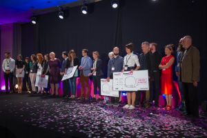 Nagrodzeni podczas finału FameLab, zdjęcie: Centrum Nauki Kopernik