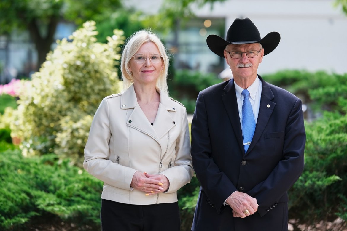 Prof. Katarzyna Klessa i prof. Jim Mazurkiewicz