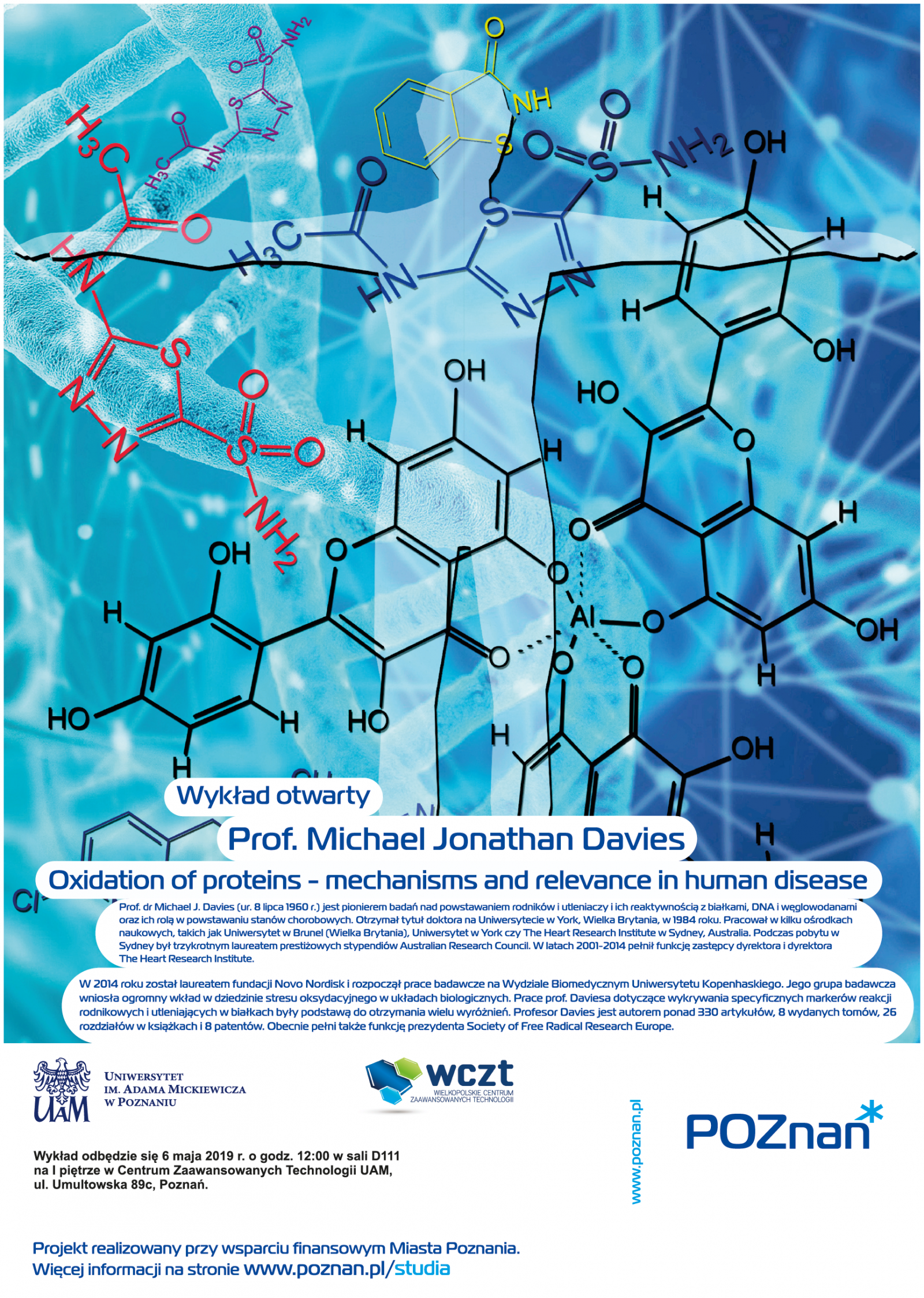 plakat wykładu prof michaela daviesa