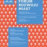 Plakat Forum Rozwoju Miast
