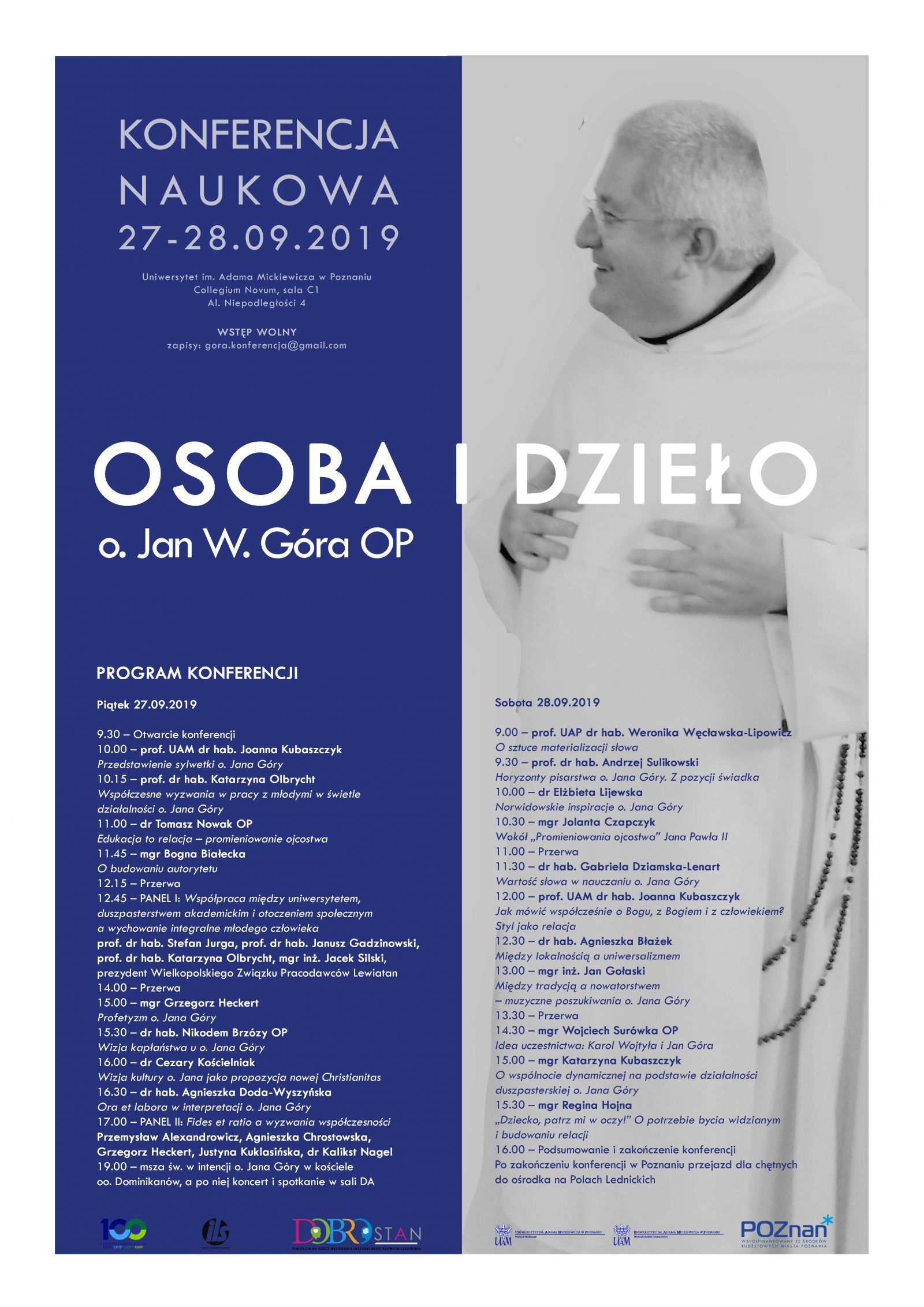 plakat konferencja Jan Góra