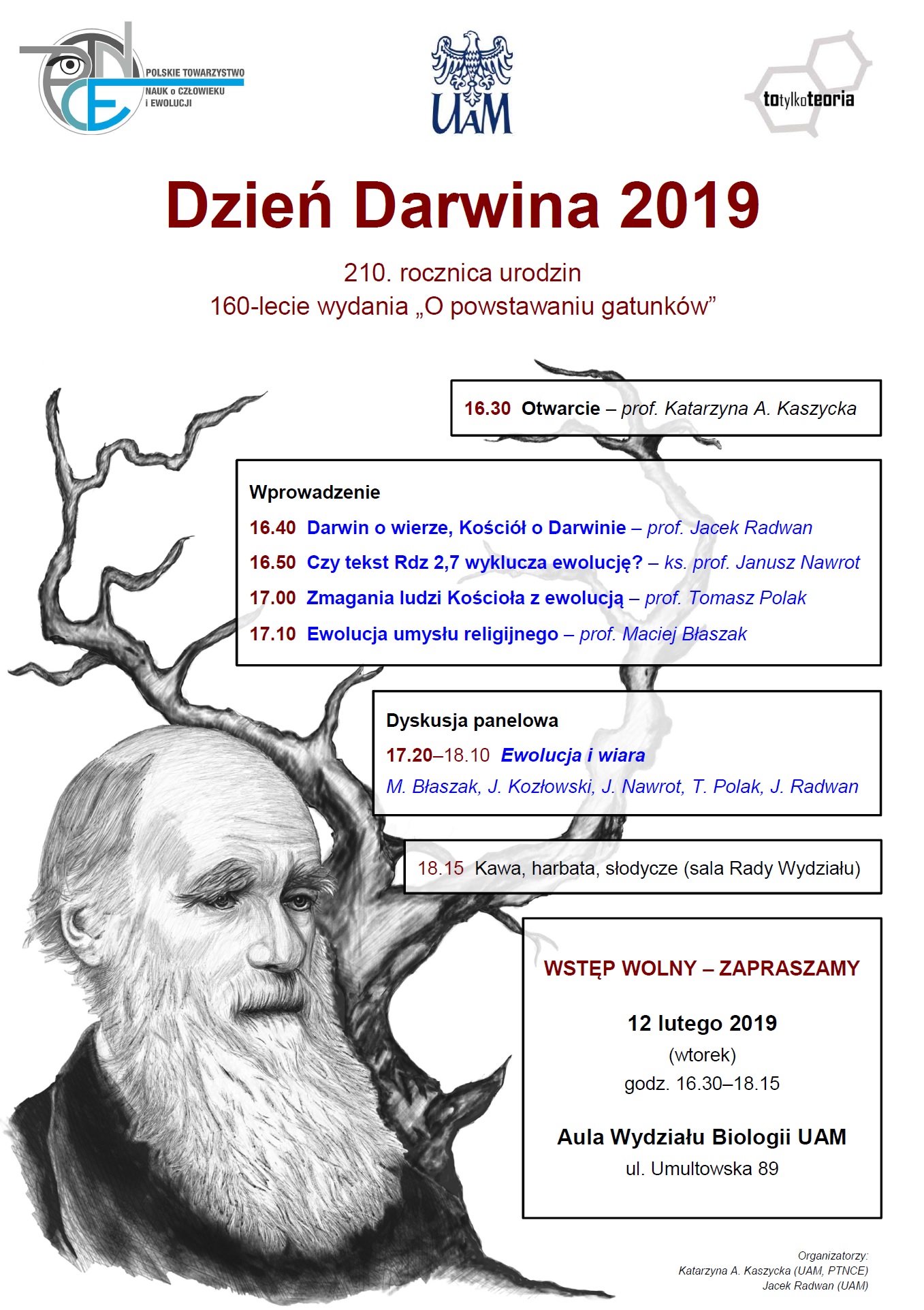 Dzień Darwina 2019 plakat