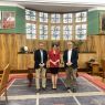 Visit of the Charge d'Affaires of the Republic of Indonesia to AMU. Photo from the meeting with prof. Rafał Witkowski, Vice-Rector for International Cooperation, in the office of Her Magnificence the Rector. 