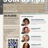Promotional poster for the NorPol / C-LaBL Workshop on child multilingualism, scheduled for October 20, 2025, at AMU Collegium Novum, Room 202A, and online via Microsoft Teams. Features invited speakers including Marit Westergaard, Monika Schmid, Aldona Sopata, and Cristina Flores, with topics on multilingual acquisition, heritage speakers, and bilingual classrooms. Background includes university buildings and a stylized globe. Logos of UiT, AMU, Research Council of Norway, and C-LaBL frame the design.