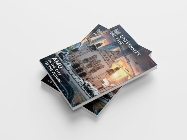 The picture decipts a few University Life latest issues with futuristic AI cover