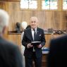 The posthumous award ceremony for the Alumno Bene Merenti medal to General Prof. Elżbieta Zawadzka, held in the AMU Rector's Office