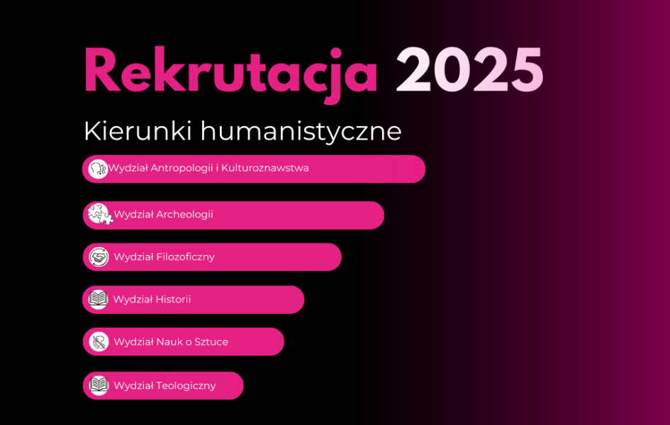 Rekrutacja 2025: kierunki humanistyczne