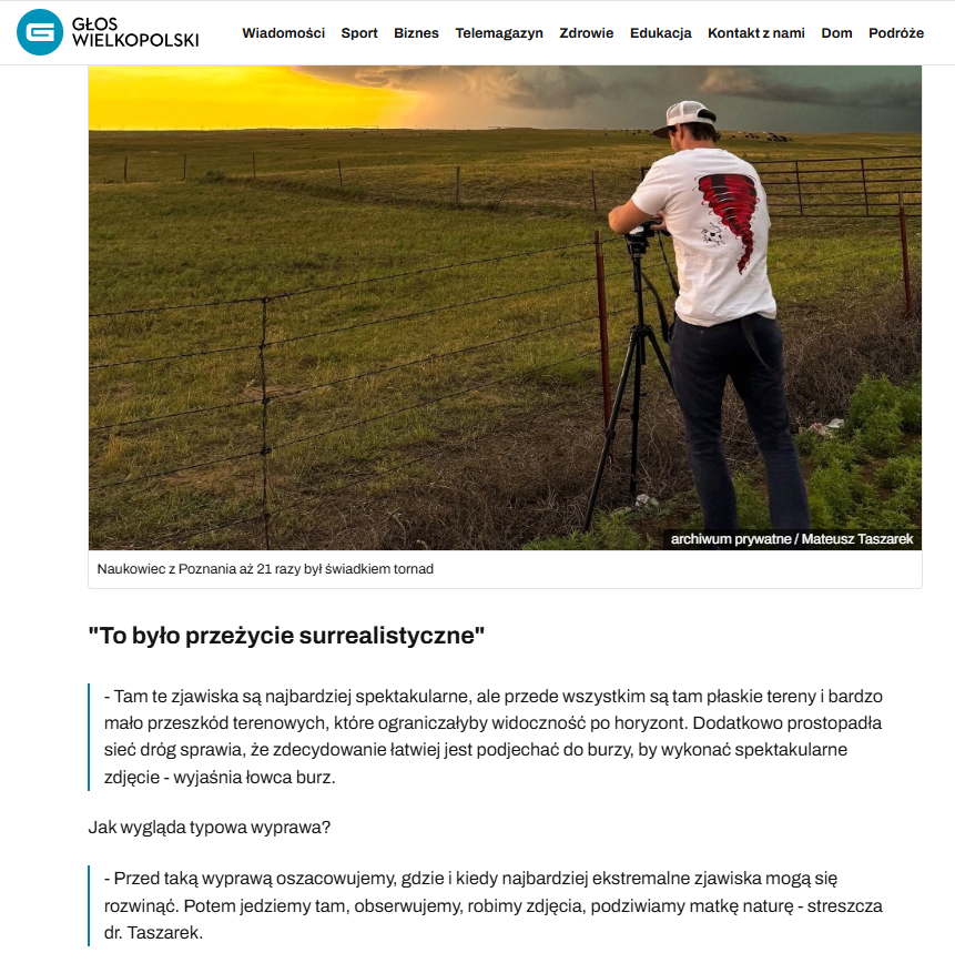 Print Screen artykułu na stronie Głosu Wielkopolskiego