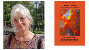Pilar González España oraz okładka jej książki 