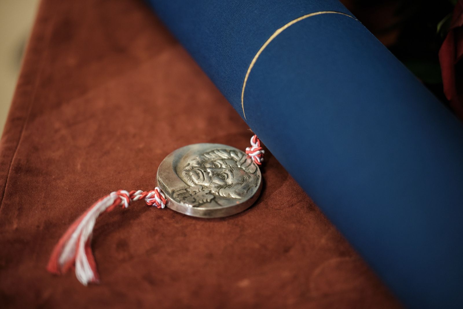 The Presentation Ceremony of AMU Honorary Doctorate to Prof. Johannes Muller. The event took place in the Lubrański Hall in the Collegium Minus Building.