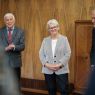 The posthumous award ceremony for the Alumno Bene Merenti medal to General Prof. Elżbieta Zawadzka, held in the AMU Rector's Office