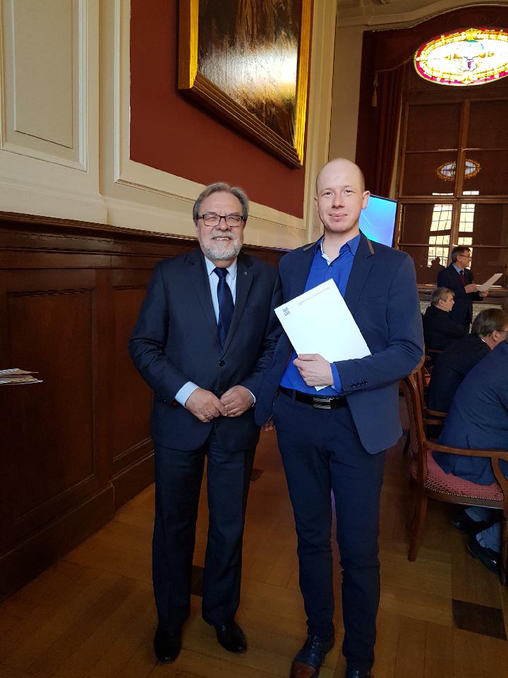 JM Rektor UAM prof. UAM dr hab. Andrzej Lesicki, przewodniczący Komitetu Obchodów 100-lecia Uniwersytetu Poznańskiego UAM