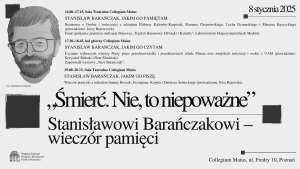 Wieczór pamięci Stanisława Barańczaka