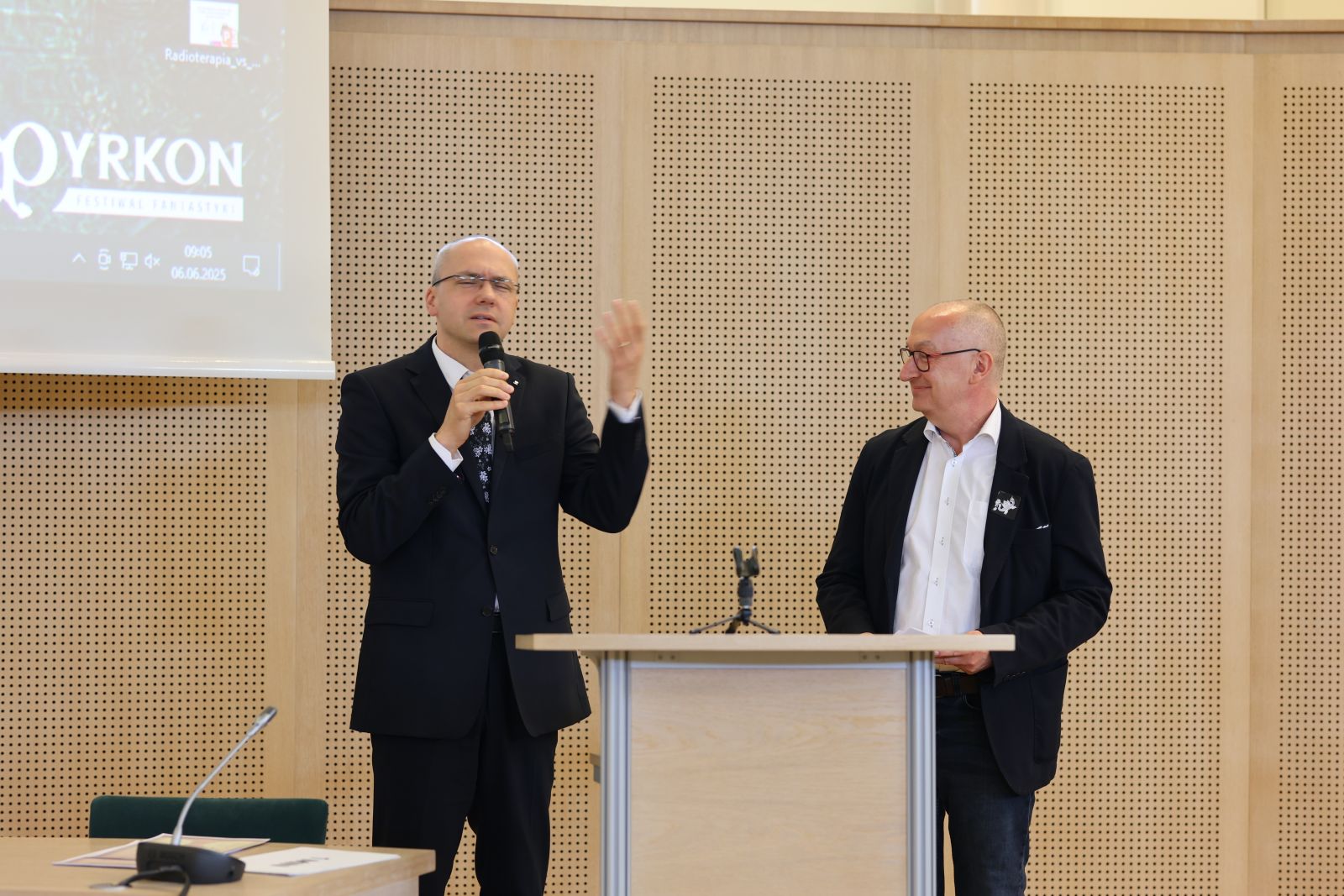 Prof. Krzysztof Skibski i prof. Maciej Michalski