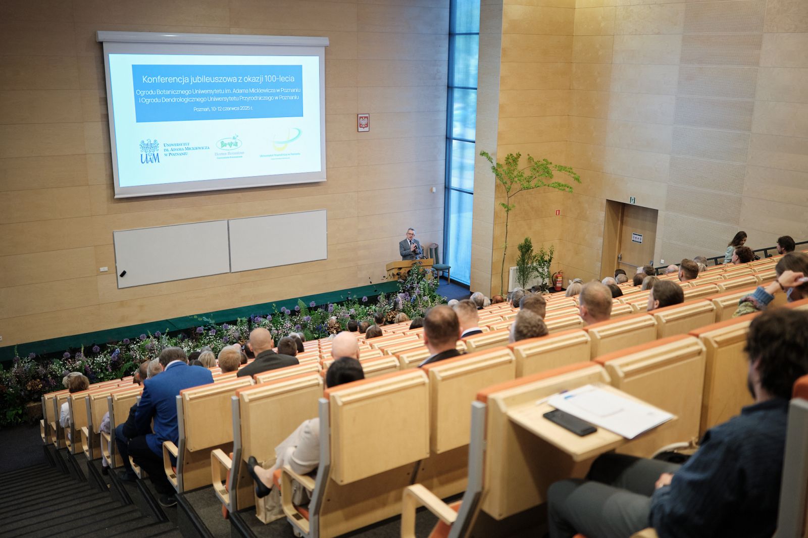 Uczestnicy konferencji podczas wydarzenie na Uniwersytecie Przyrodniczym.