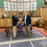 Visit of the Charge d'Affaires of the Republic of Indonesia to AMU. Photo from the meeting with prof. Rafał Witkowski, Vice-Rector for International Cooperation, in the office of Her Magnificence the Rector. 
