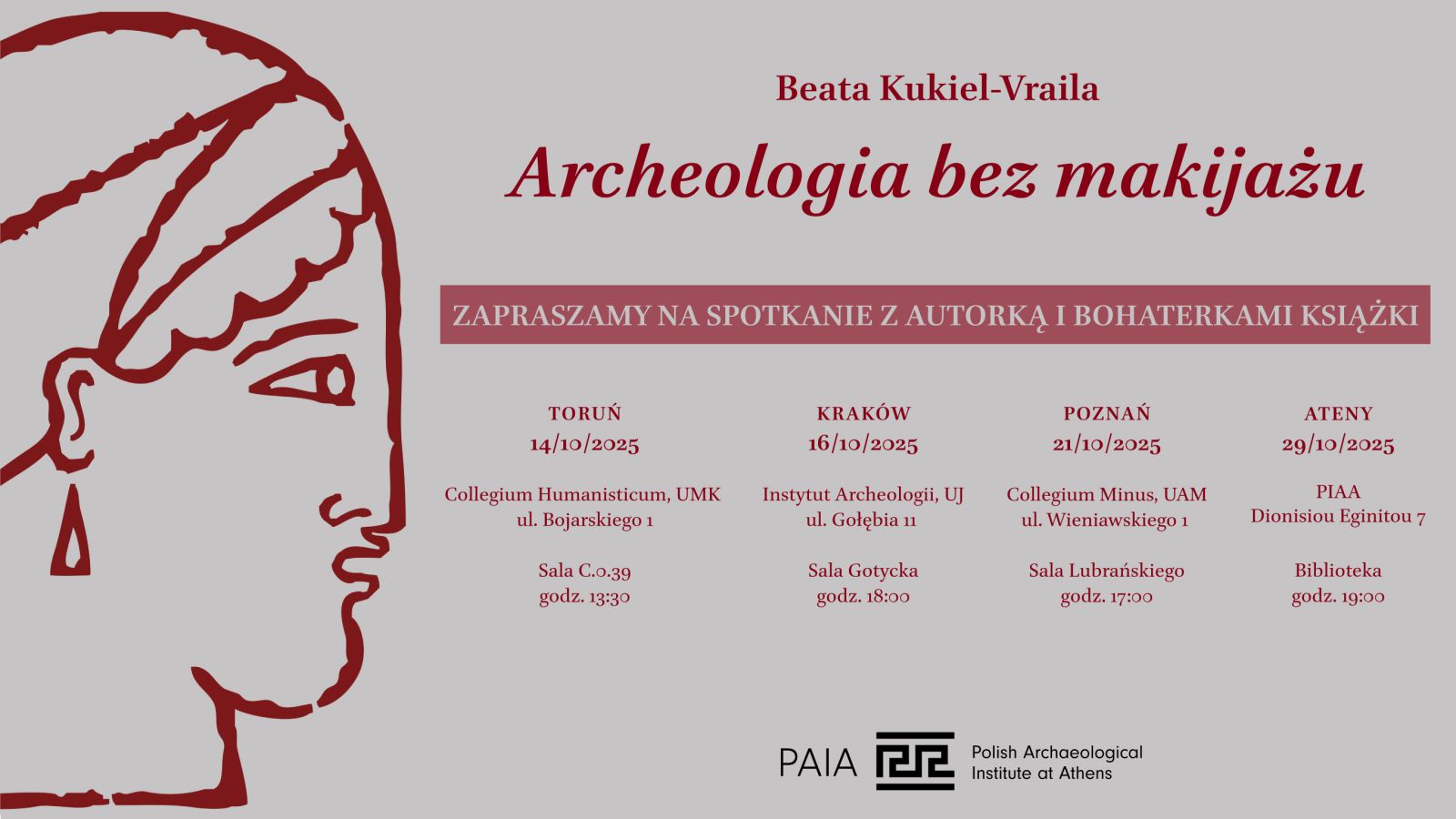 Plakat informacyjny dotyczący spotkania 