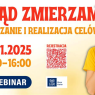 Plakat webinaru „Dokąd zmierzam? Wyznaczanie i realizacja celów”, 20 listopada 2025 r., Biuro Karier UAM.