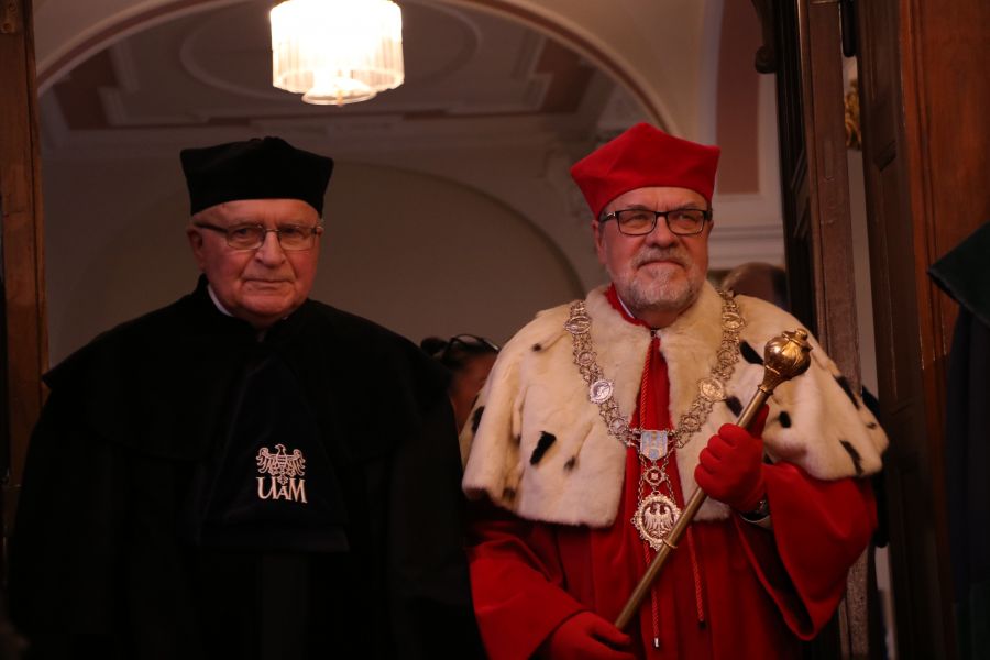 Zdjęcie - JMR prof. UAM dr hab. Andrzej Lesicki i  prof. Janusz Jurczak