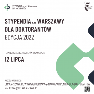 Rusza nabór do IV edycji stypendiów m.st. Warszawy dla doktorantów