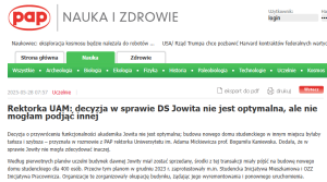 Zrzut ekranu części wywiadu