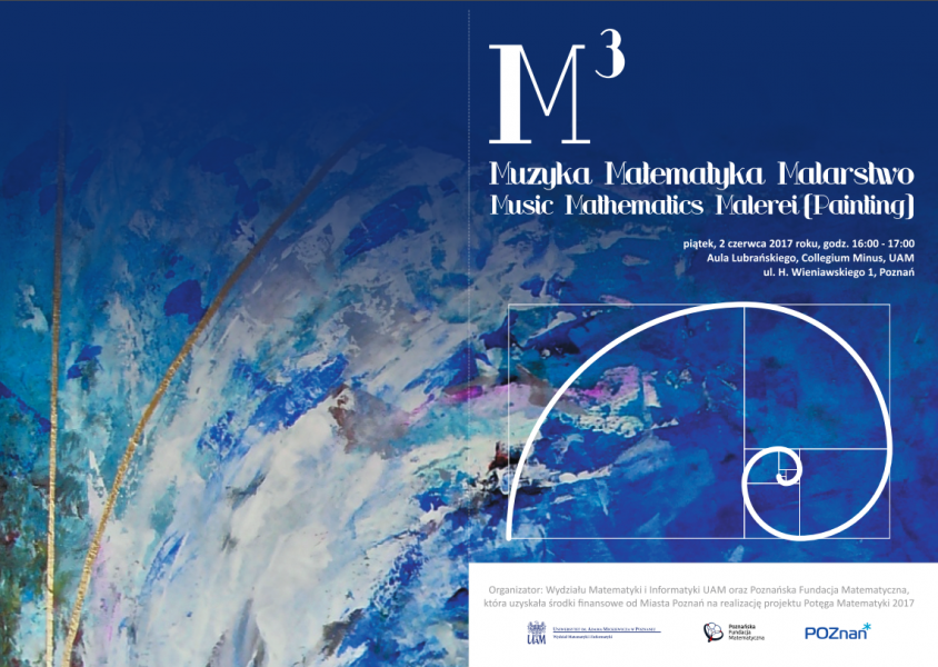 M3 Muzyka Matematyka Malarstwo - plakat