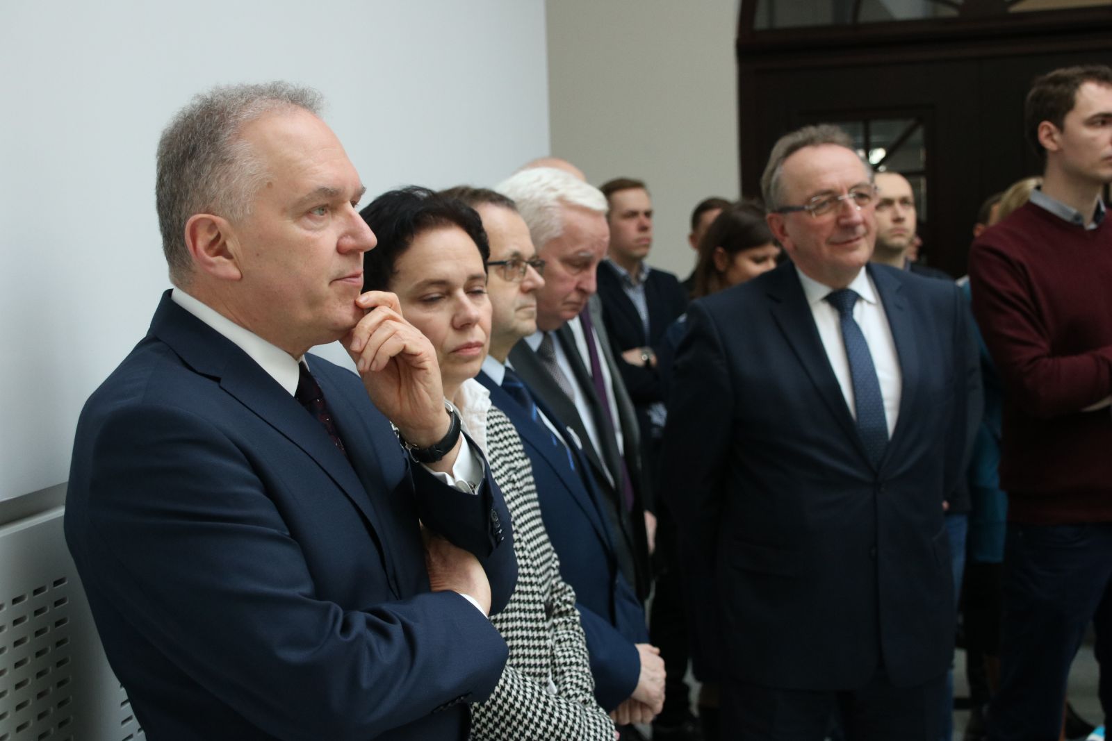 Goście podczas uroczystego otwarcia Domu Studenckiego Hanka