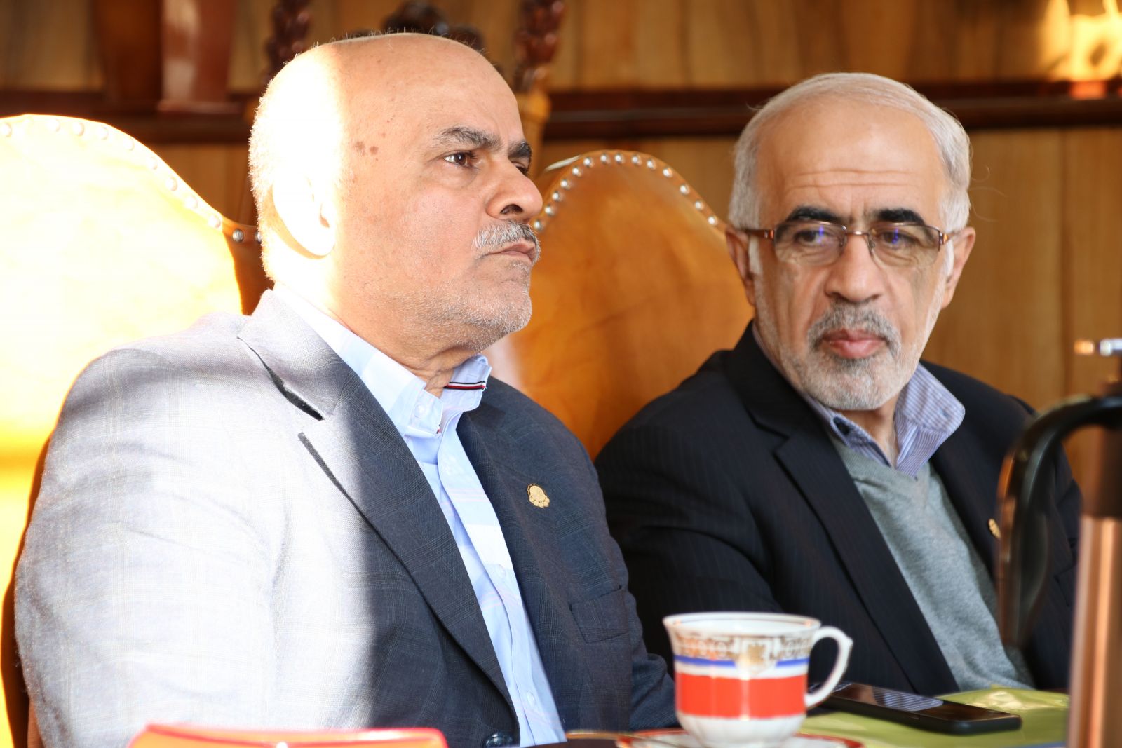 Dr A. M. Tousi, Wice Kanclerz Amirkabir University of Technology w Teheranie oraz prof. S. Ahmad Motamedi, Kanclerz Amirkabir University of Technology