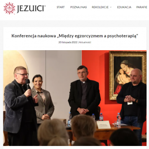 Konferencja naukowa „Między egzorcyzmem a psychoterapią” - relacja