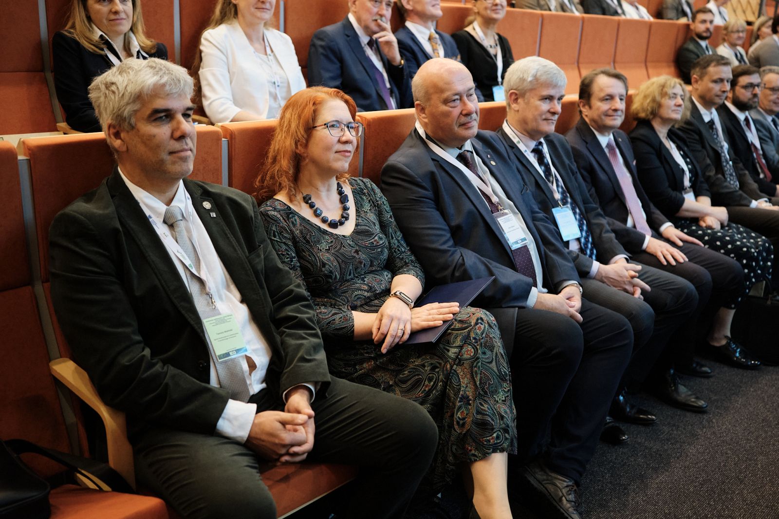 Uczestnicy konferencji podczas wydarzenie na Uniwersytecie Przyrodniczym.