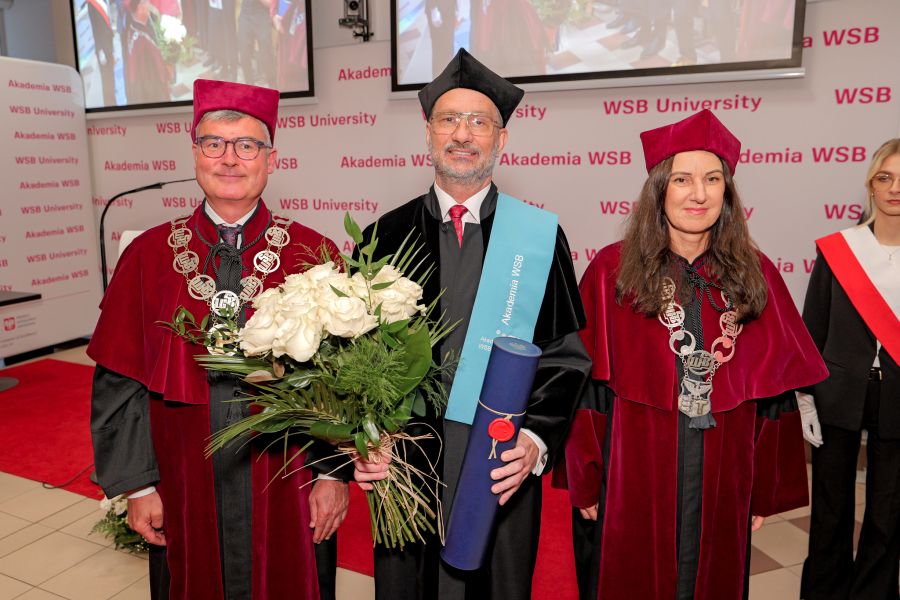 Prof. Marek Kwiek z władzami WSB