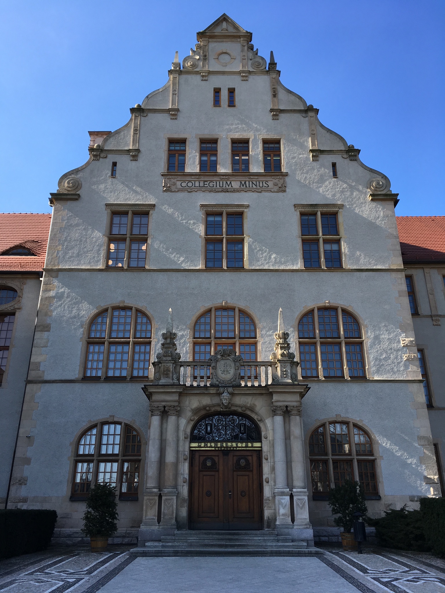 Collegium Minus - wejście do rektoratu