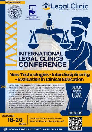 CALL FOR PAPERS – XXXVI International Conference of Legal Clinics New Technologies – Interdisciplinarity – Evaluation in Clinical Education