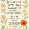 Grafika z informacjami o wydarzeniu. Wokół tekstu kwiaty.